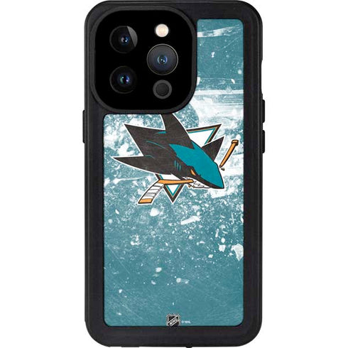 NHL San Jose Sharks Frozen iPhone 14 Pro Waterproof Case
