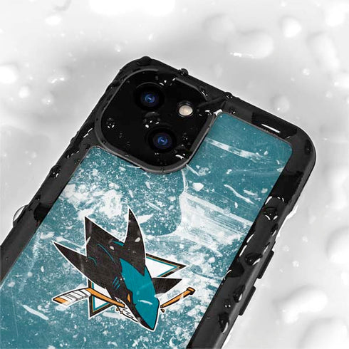 NHL San Jose Sharks Frozen iPhone 15 Waterproof Case