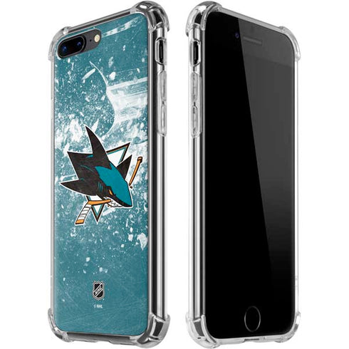 NHL San Jose Sharks Frozen iPhone 7/8 Plus Clear Case