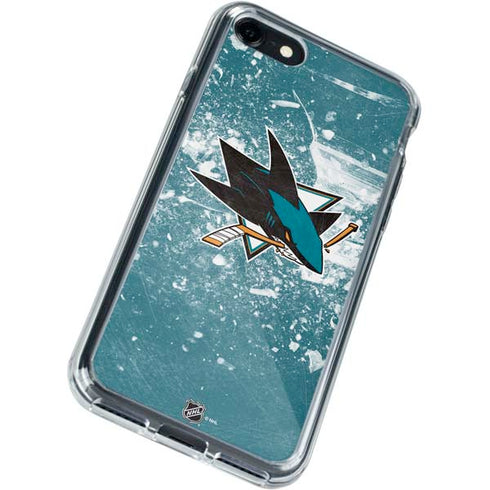 NHL San Jose Sharks Frozen iPhone SE (2nd & 3rd Gen) Clear Case