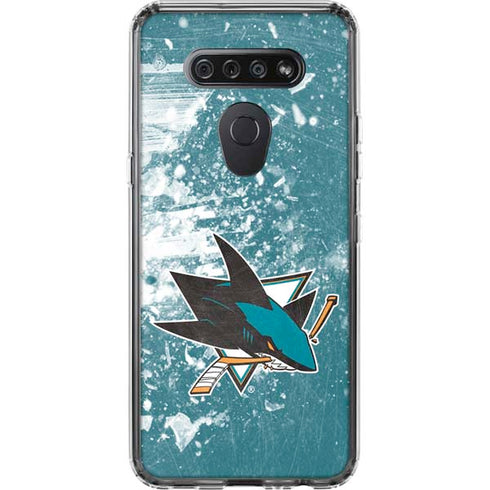 NHL San Jose Sharks Frozen LG K51/Q51 Clear Case