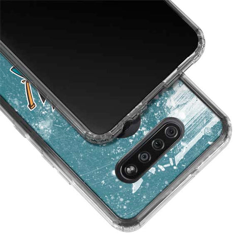 NHL San Jose Sharks Frozen LG K51/Q51 Clear Case