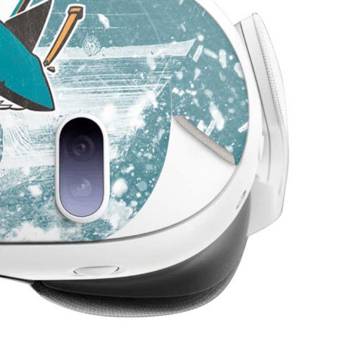 NHL San Jose Sharks Frozen Meta Quest 3 Skin