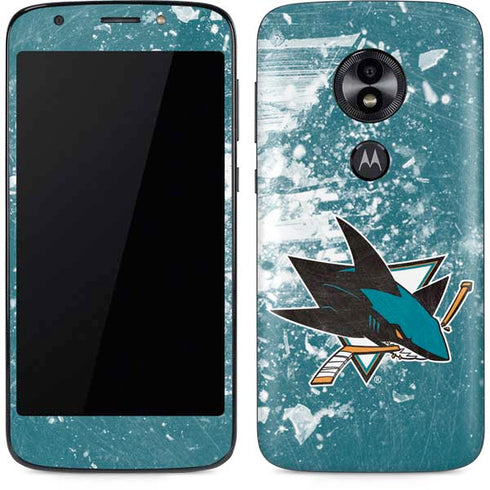 NHL San Jose Sharks Frozen Moto E5 Play Skin