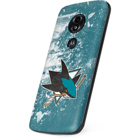 NHL San Jose Sharks Frozen Moto E5 Play Skin