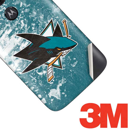 NHL San Jose Sharks Frozen Moto E5 Play Skin