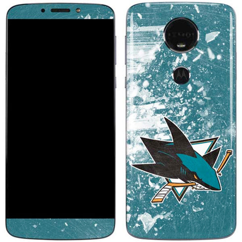 NHL San Jose Sharks Frozen Moto E5 Plus Skin