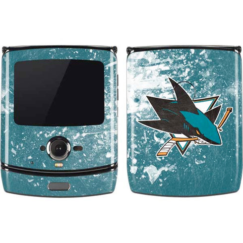 NHL San Jose Sharks Frozen Motorola RAZR Skin