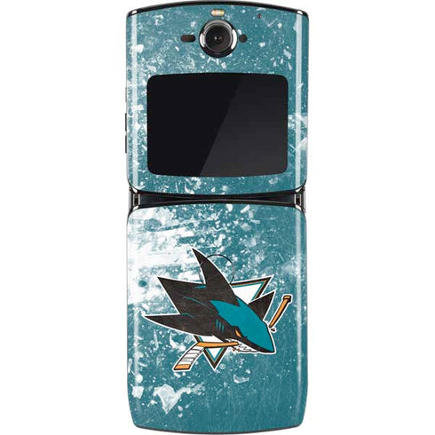 NHL San Jose Sharks Frozen Motorola RAZR Skin