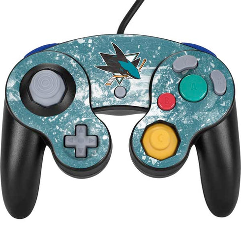 NHL San Jose Sharks Frozen Nintendo GameCube Controller Skin
