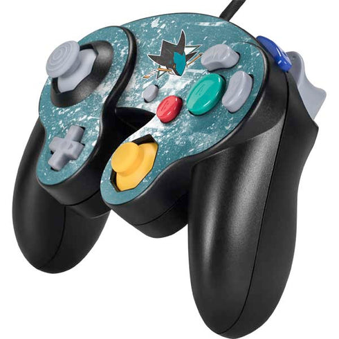 NHL San Jose Sharks Frozen Nintendo GameCube Controller Skin