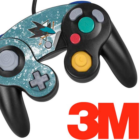 NHL San Jose Sharks Frozen Nintendo GameCube Controller Skin
