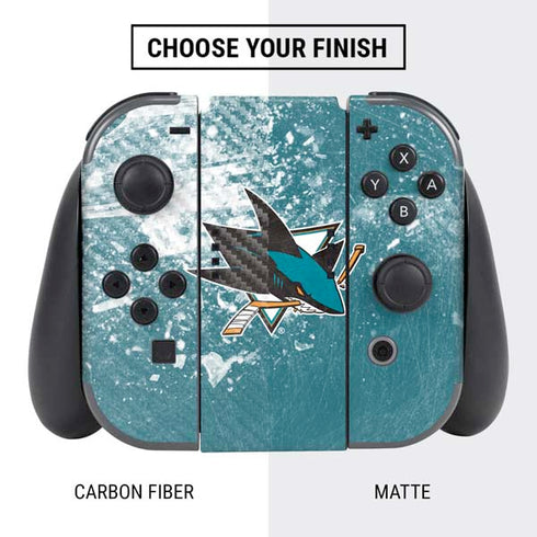 NHL San Jose Sharks Frozen Nintendo Switch Bundle Skin