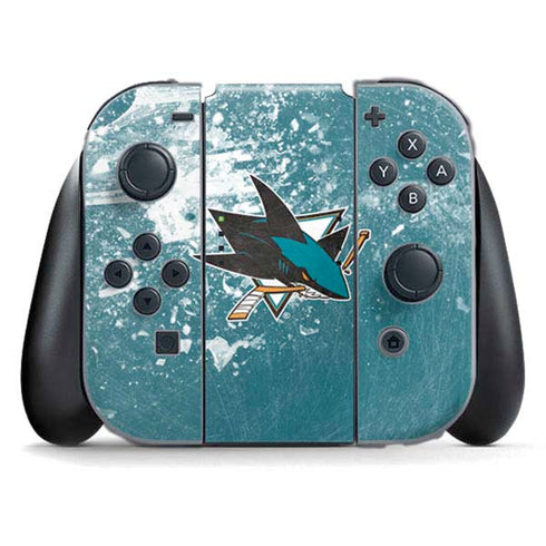 NHL San Jose Sharks Frozen Nintendo Switch (2017-2021) Joy-Con Controller Skin