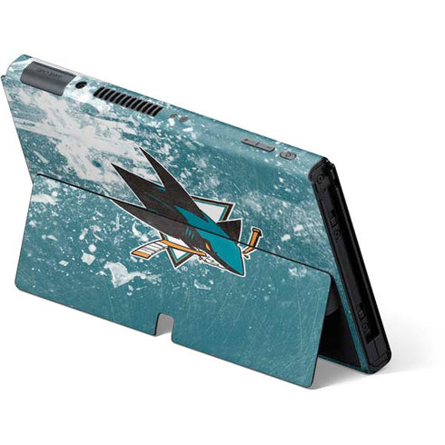 NHL San Jose Sharks Frozen Nintendo Switch OLED (2021) Skin