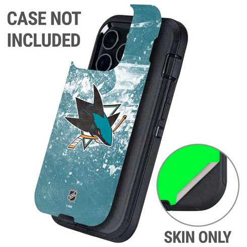 NHL San Jose Sharks Frozen Otterbox Defender iPhone Skin