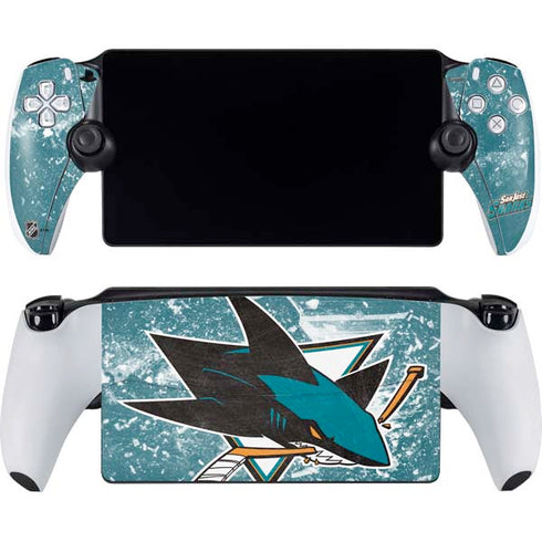 NHL San Jose Sharks Frozen PlayStation Portal Remote Player Skin