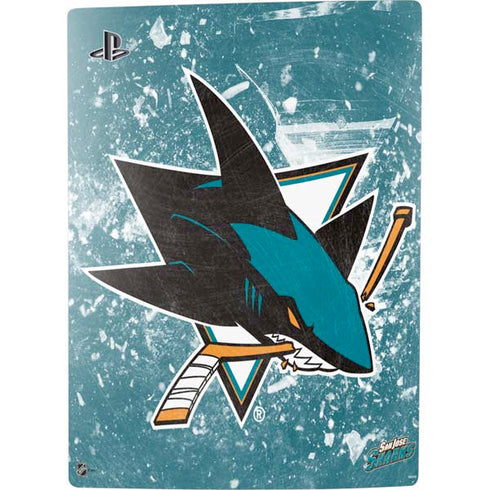 NHL San Jose Sharks Frozen PS5 Console Skin