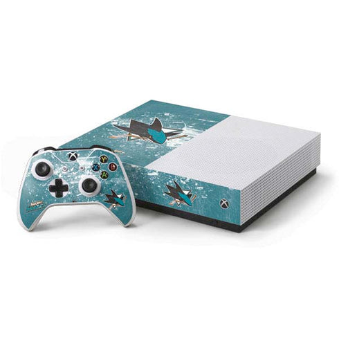 NHL San Jose Sharks Frozen Xbox One S All-Digital Edition Bundle Skin