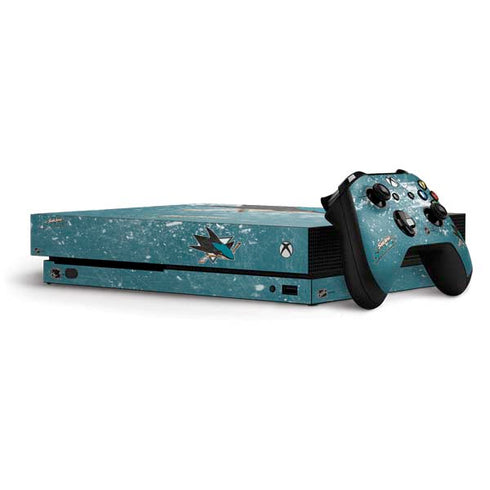 NHL San Jose Sharks Frozen Xbox One X Bundle Skin