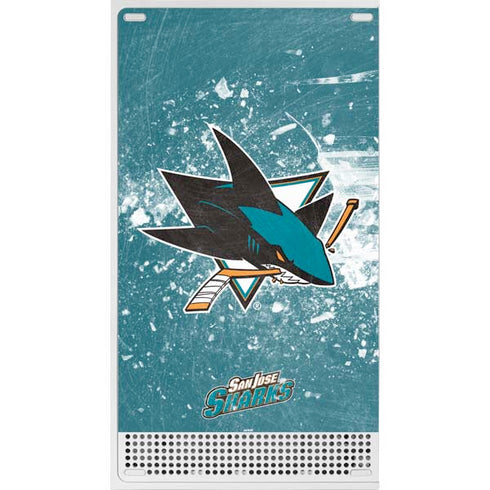 NHL San Jose Sharks Frozen Xbox Series S Console Skin