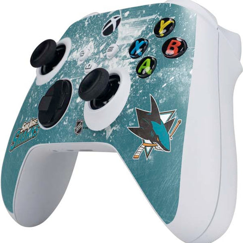 NHL San Jose Sharks Frozen Xbox Series S Controller Skin