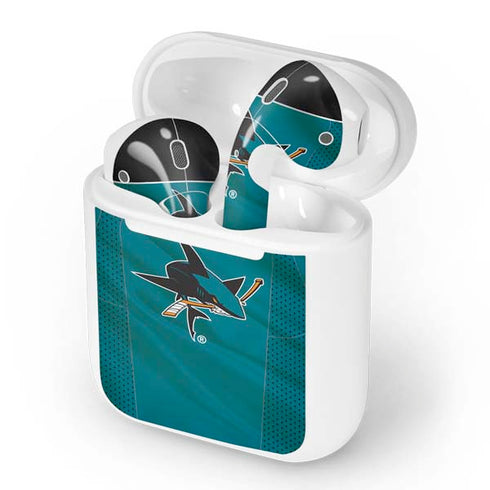 NHL San Jose Sharks Home Jersey Apple AirPods Skin