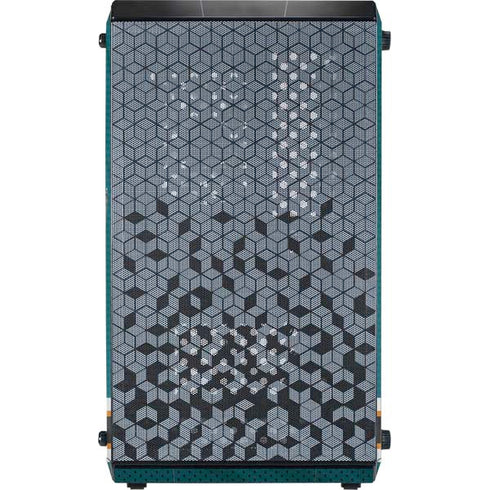 NHL San Jose Sharks Home Jersey Cooler Master MasterBox Q300L Mini Tower Skin