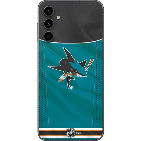 NHL San Jose Sharks Home Jersey Galaxy A14 5G Skin