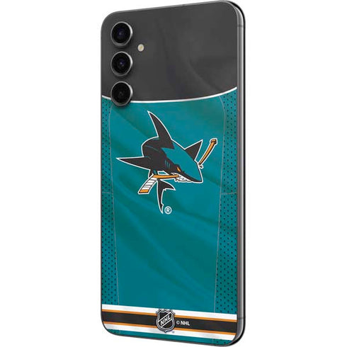 NHL San Jose Sharks Home Jersey Galaxy A14 5G Skin
