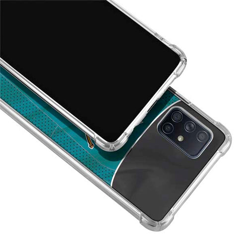 NHL San Jose Sharks Home Jersey Galaxy A71 5G Clear Case