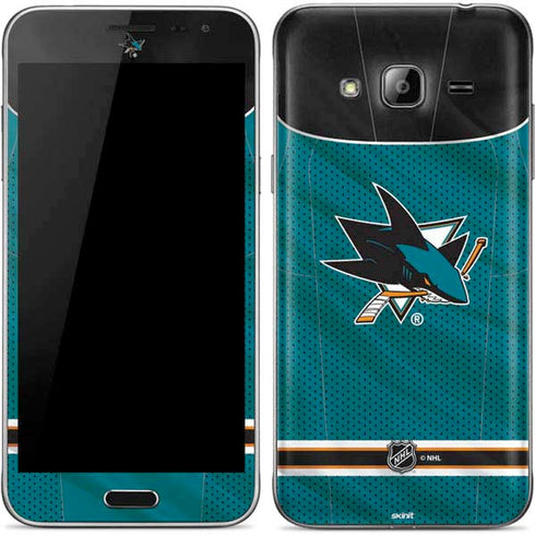 NHL San Jose Sharks Home Jersey Galaxy J3 Skin