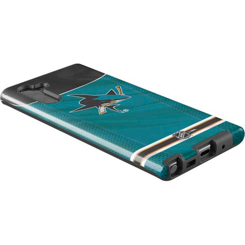 NHL San Jose Sharks Home Jersey Galaxy Note 10 Pro Case