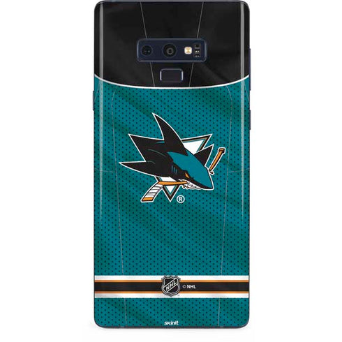 NHL San Jose Sharks Home Jersey Galaxy Note 9 Skin