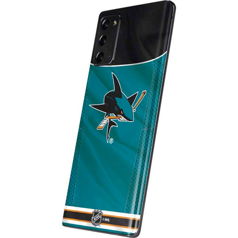 NHL San Jose Sharks Home Jersey Galaxy Note20 5G Skin