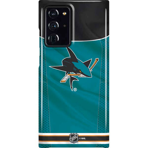 NHL San Jose Sharks Home Jersey Galaxy Note20 Ultra 5G Lite Case