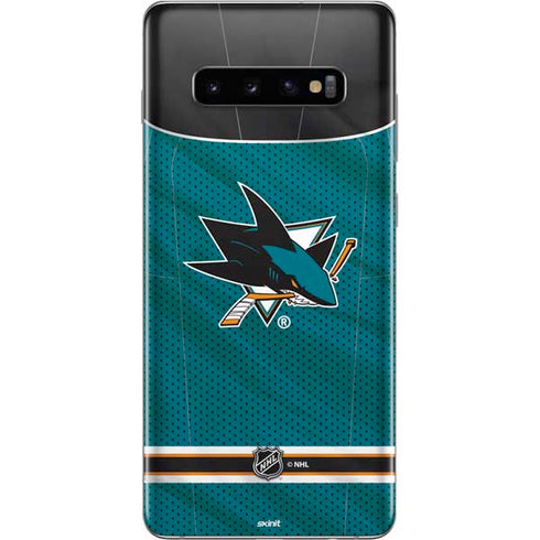 NHL San Jose Sharks Home Jersey Galaxy S10 Plus Skin