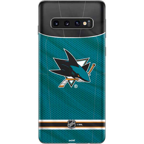 NHL San Jose Sharks Home Jersey Galaxy S10 Skin