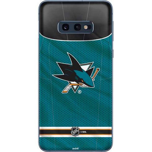 NHL San Jose Sharks Home Jersey Galaxy S10e Skin