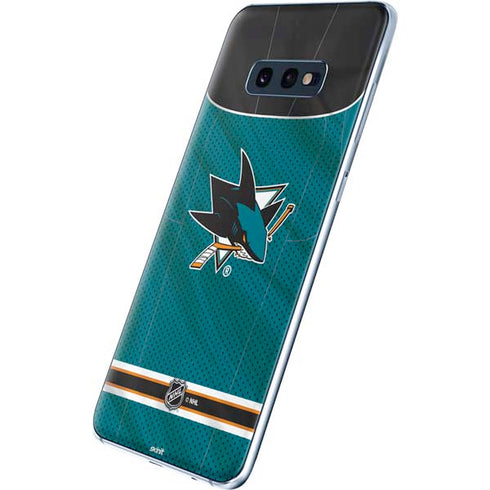 NHL San Jose Sharks Home Jersey Galaxy S10e Skin