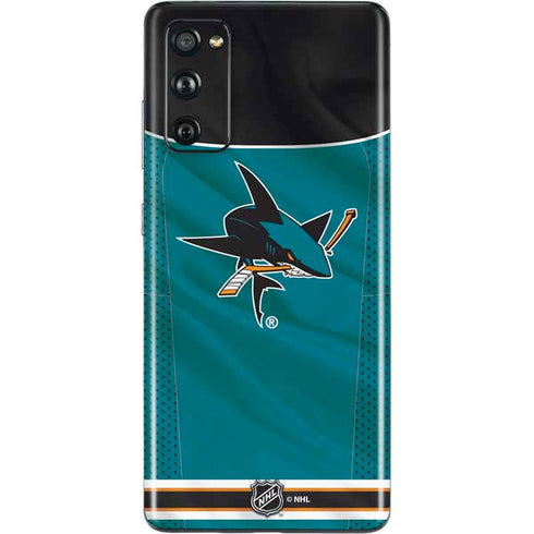 NHL San Jose Sharks Home Jersey Galaxy S20 Fan Edition Skin