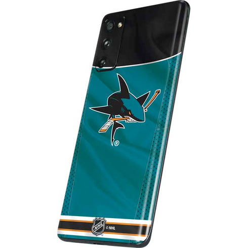 NHL San Jose Sharks Home Jersey Galaxy S20 Fan Edition Skin