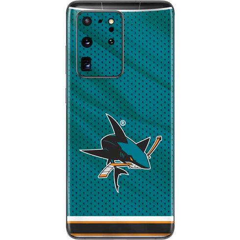 NHL San Jose Sharks Home Jersey Galaxy S20 Ultra 5G Skin