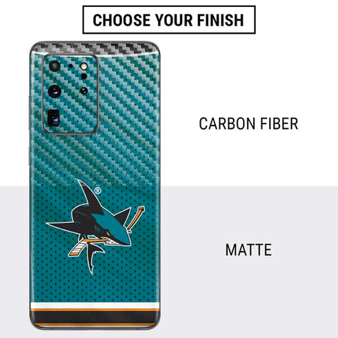 NHL San Jose Sharks Home Jersey Galaxy S20 Ultra 5G Skin