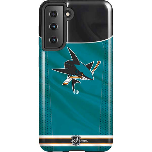 NHL San Jose Sharks Home Jersey Galaxy S21 5G Pro Case