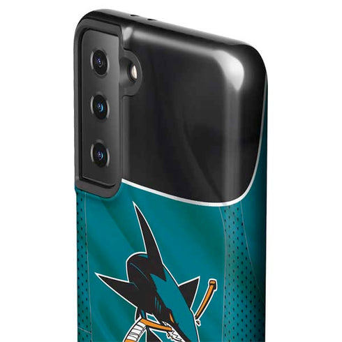 NHL San Jose Sharks Home Jersey Galaxy S21 FE Pro Case