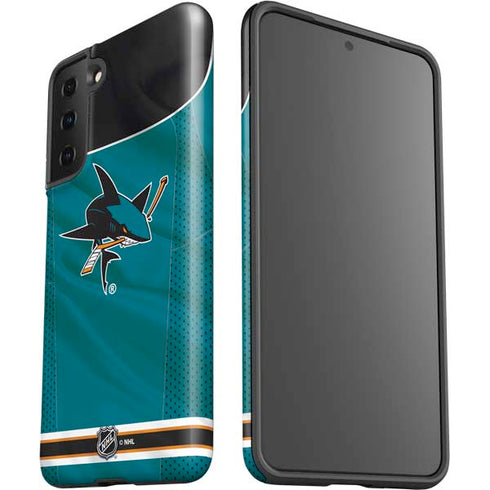 NHL San Jose Sharks Home Jersey Galaxy S21 FE Pro Case