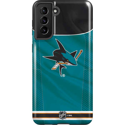 NHL San Jose Sharks Home Jersey Galaxy S21 Plus 5G Pro Case