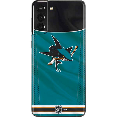 NHL San Jose Sharks Home Jersey Galaxy S21 Plus 5G Skin