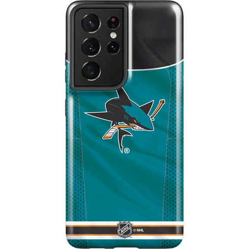 NHL San Jose Sharks Home Jersey Galaxy S21 Ultra 5G Pro Case